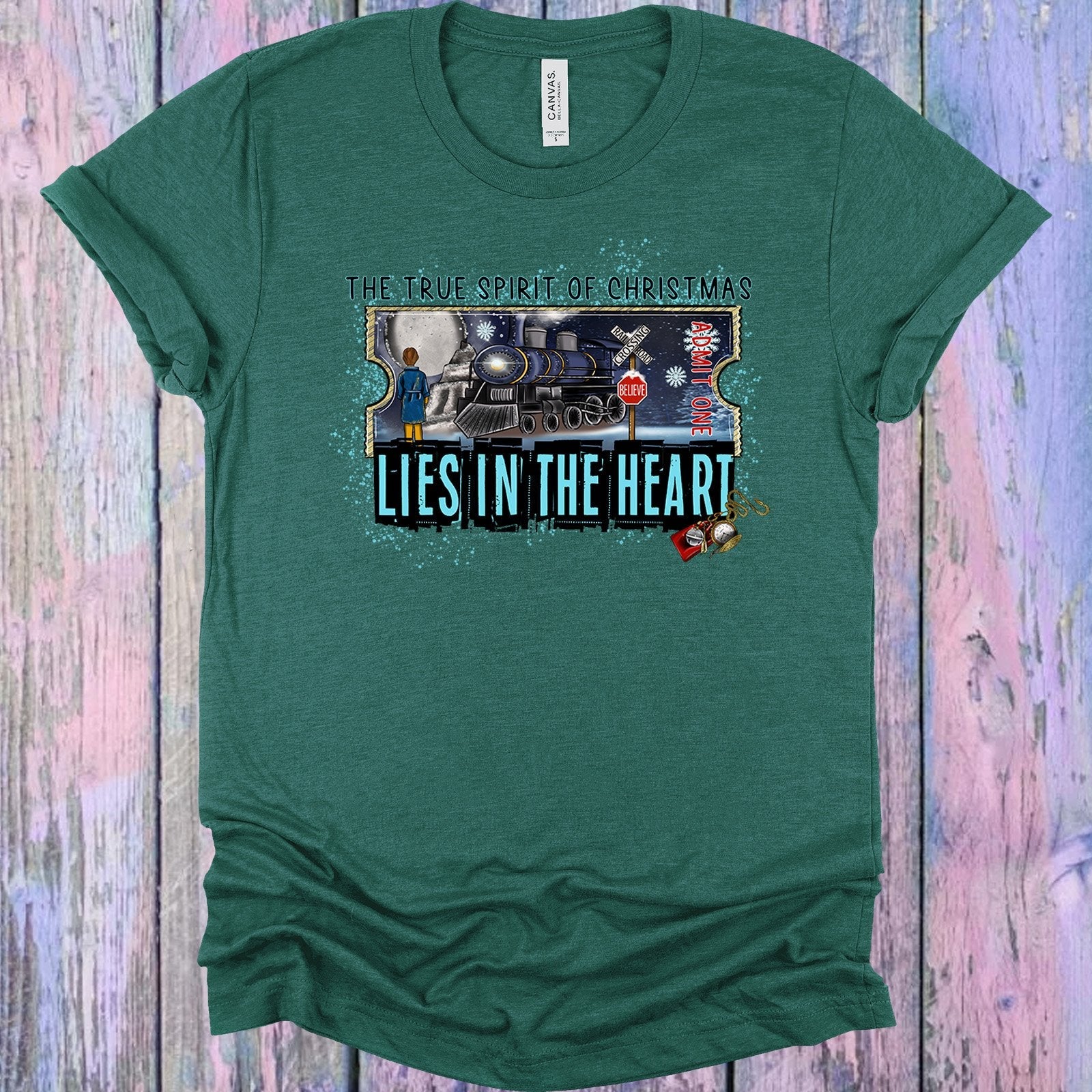 The True Spirit of Christmas Lies in the Heart Graphic Tee