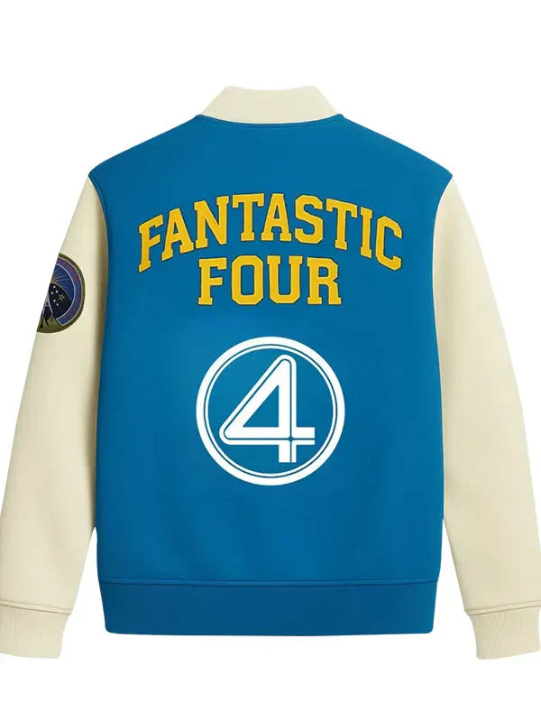 The Fantastic Four First Steps Blue Varsity Jacket