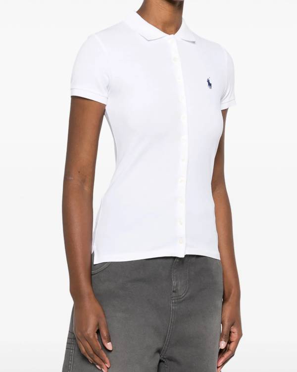The Girlfriend Robin Wright White Polo Top
