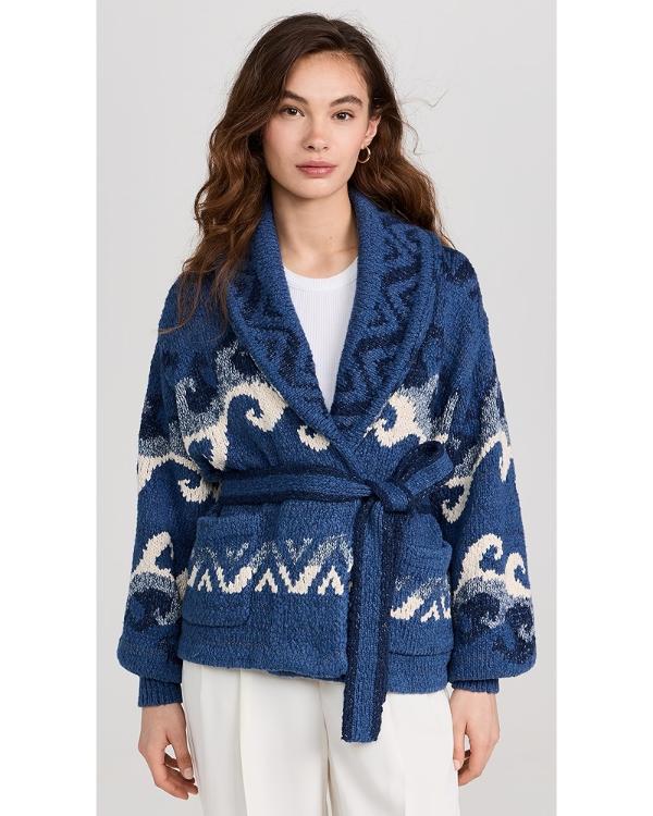 The Girlfriend S01 Robin Wright Blue Knit Cardigan
