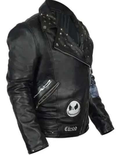 The Nightmare Before Christmas Studded Leather Jacket