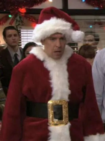 The Office Series Ed Helms Santa Costume Jacket