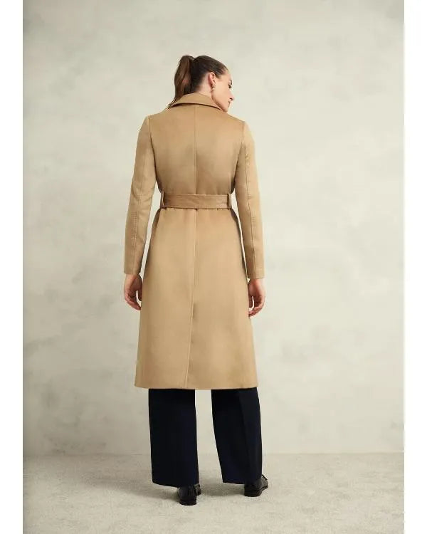 The Rumour S01 Beige Belted Wool Coat