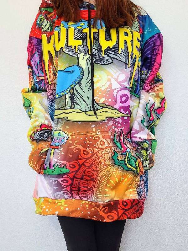 The View Tommy Chong Multicolor Mushroom Hoodie