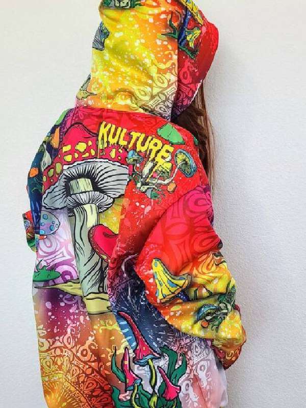 The View Tommy Chong Multicolor Mushroom Hoodie