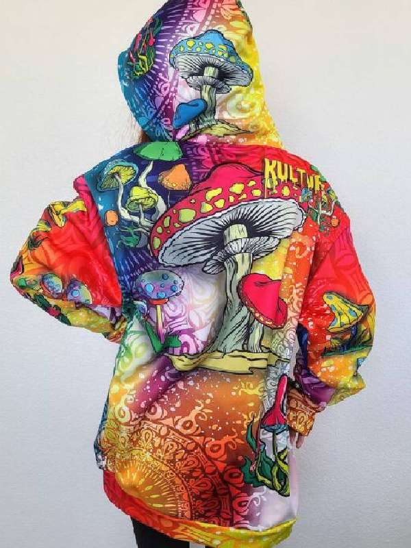 The View Tommy Chong Multicolor Mushroom Hoodie