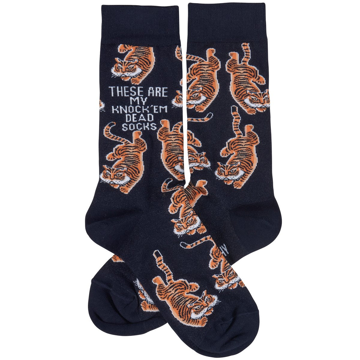 These Are My Knock &amp;#39;Em Dead Socks with Tiger Motif | Gift for Her