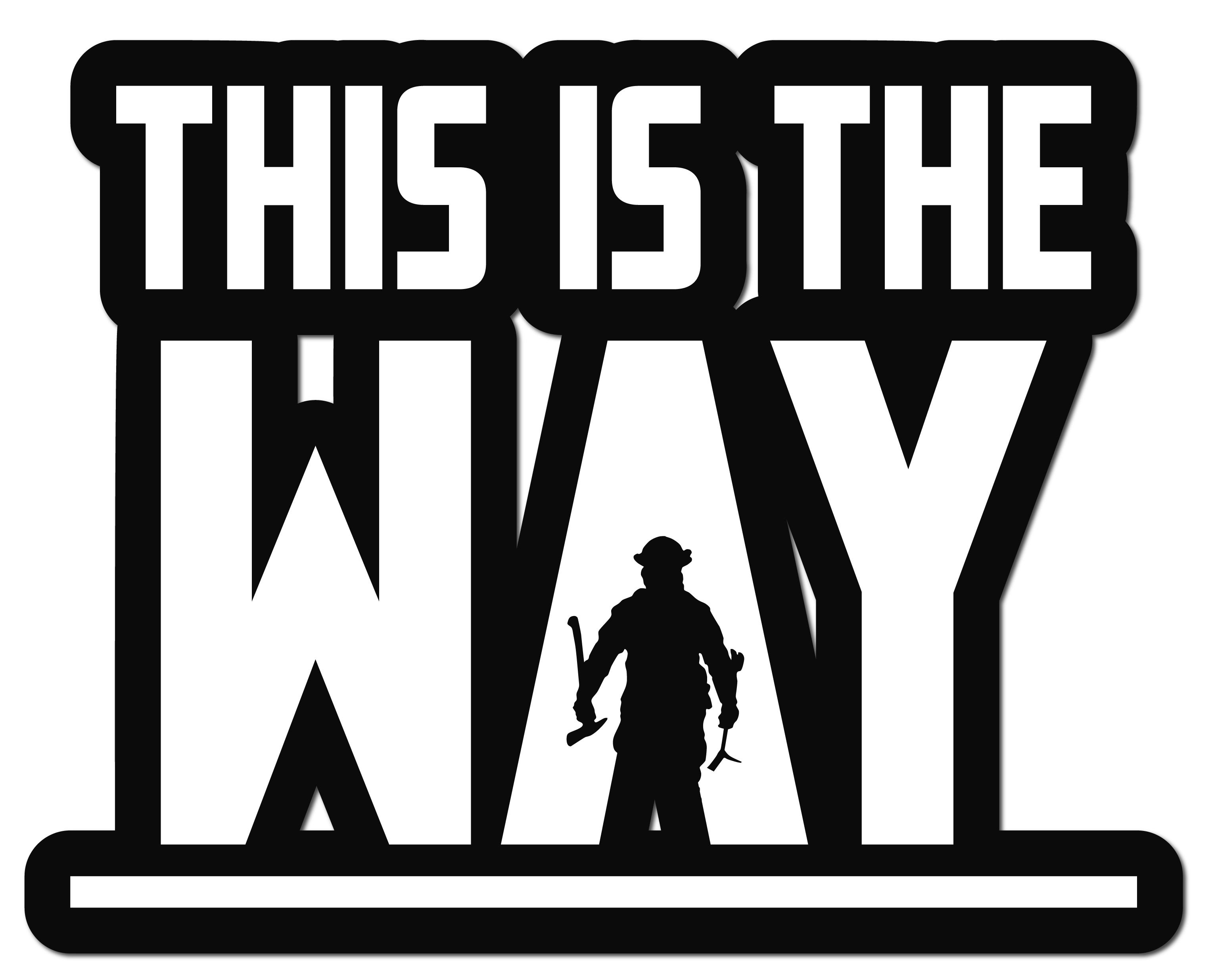 THIS IS THE WAY FIREFIGHTER HELMET DECAL