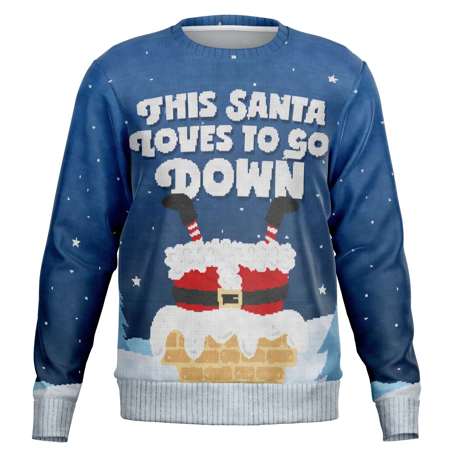 This Santa Loves To Go Down Christmas Sweatshirt