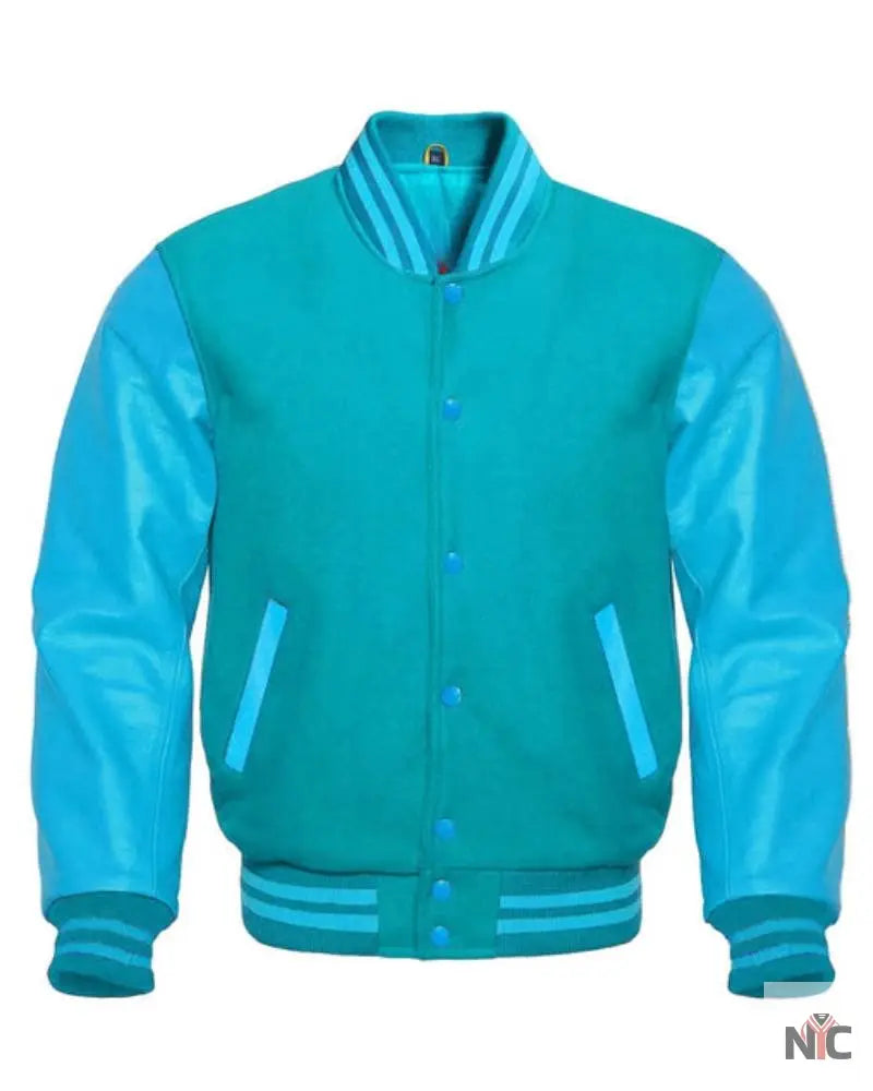 Tiffany Blue Varsity Jacket