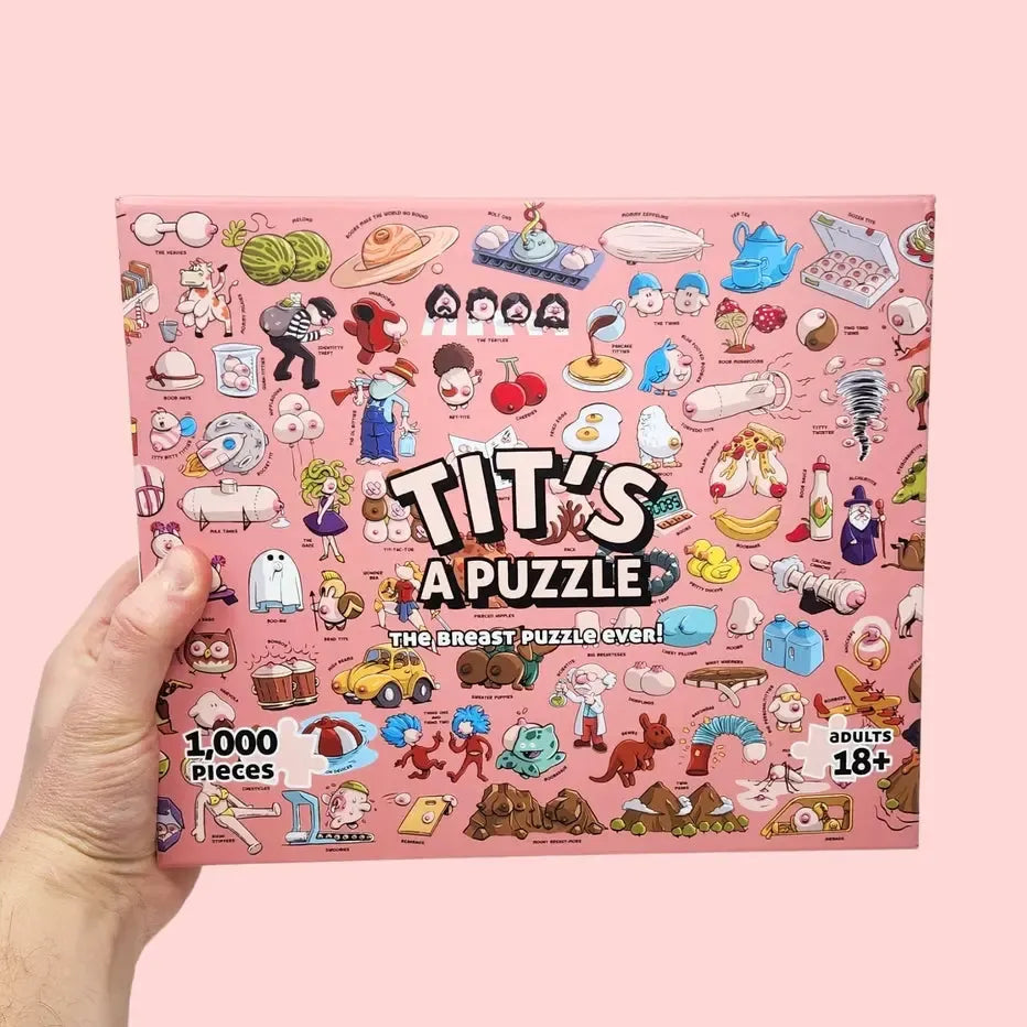 Tit&amp;#39;s a Puzzle 1000 Piece Jigsaw Puzzle Sleazy Greetings