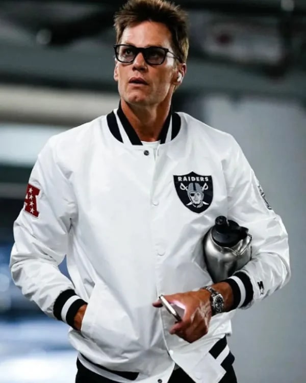 Tom Brady Raiders White Jacket