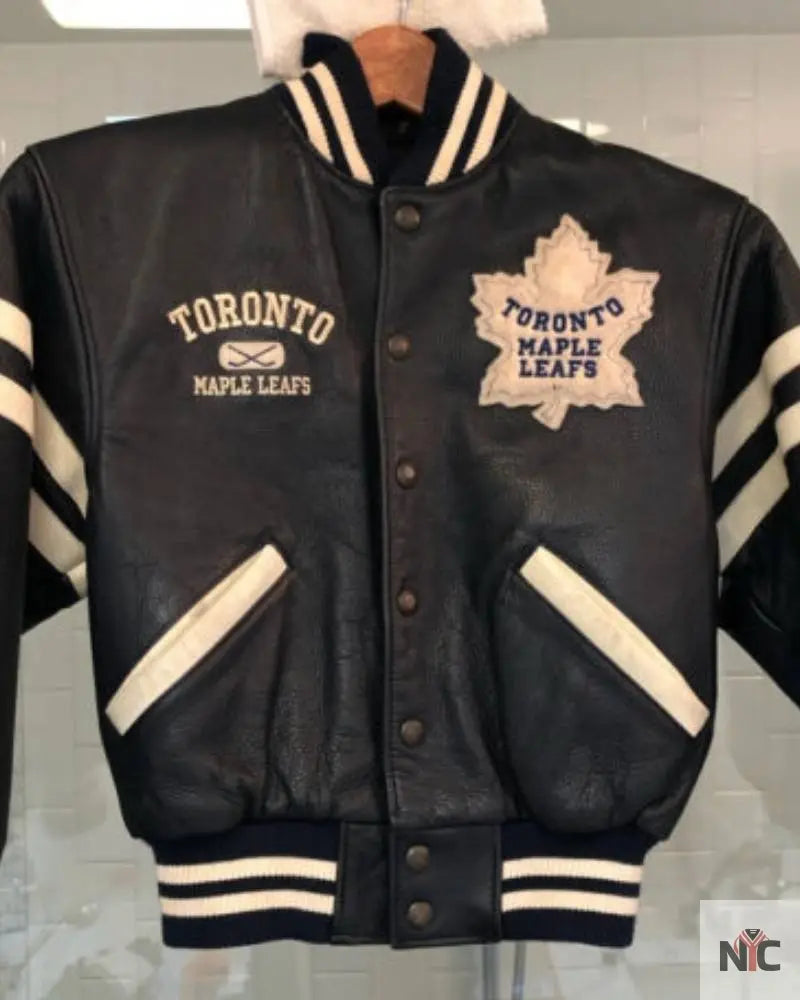 Toronto Maple Leafs Hockey Leather Jacket