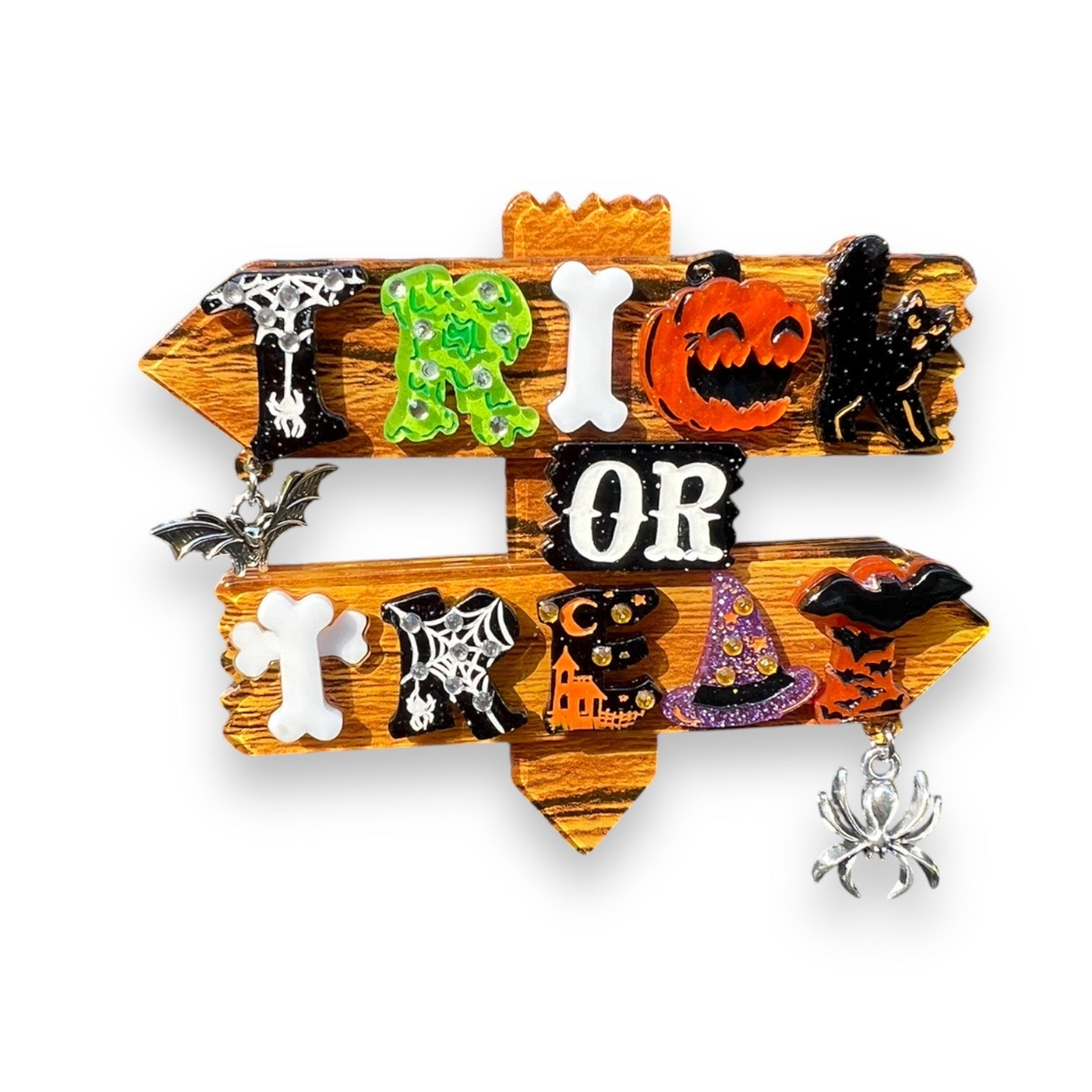 Trick or Treat Brooch by Lipstick &amp;amp; Chrome