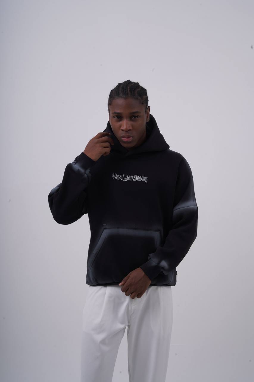 &amp;quot;Trust Your Journey&amp;quot; Gothic Graphic Hoodie