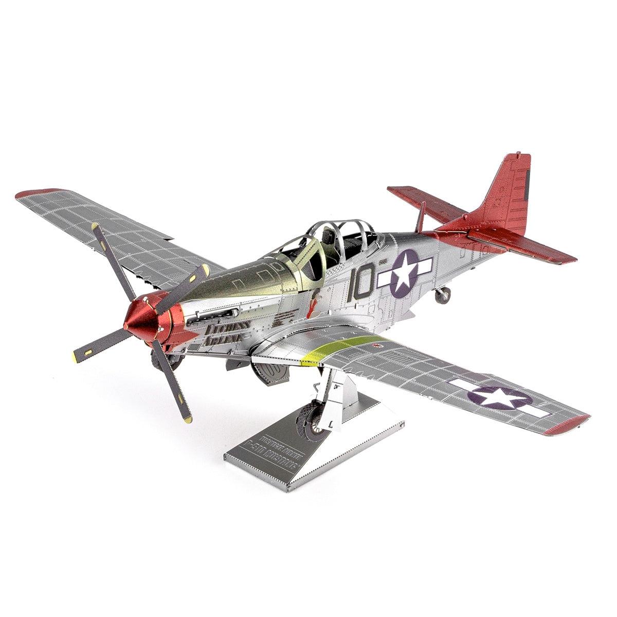 Tuskegee Airmen P-51D Mustang Premium 3D Steel Model Kit Metal Earth