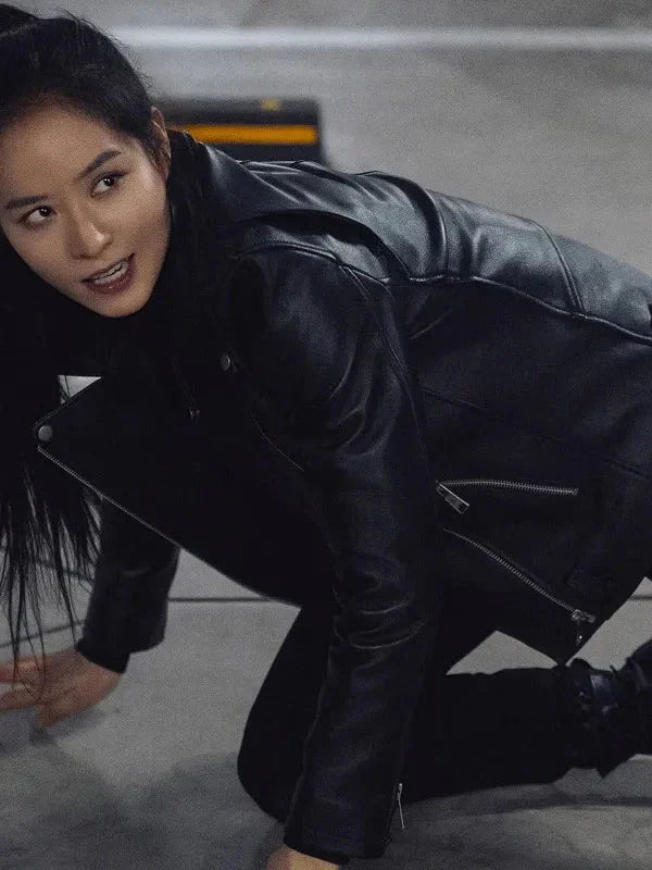 Twelve S01 Lee Joo-bin Black Biker Jacket