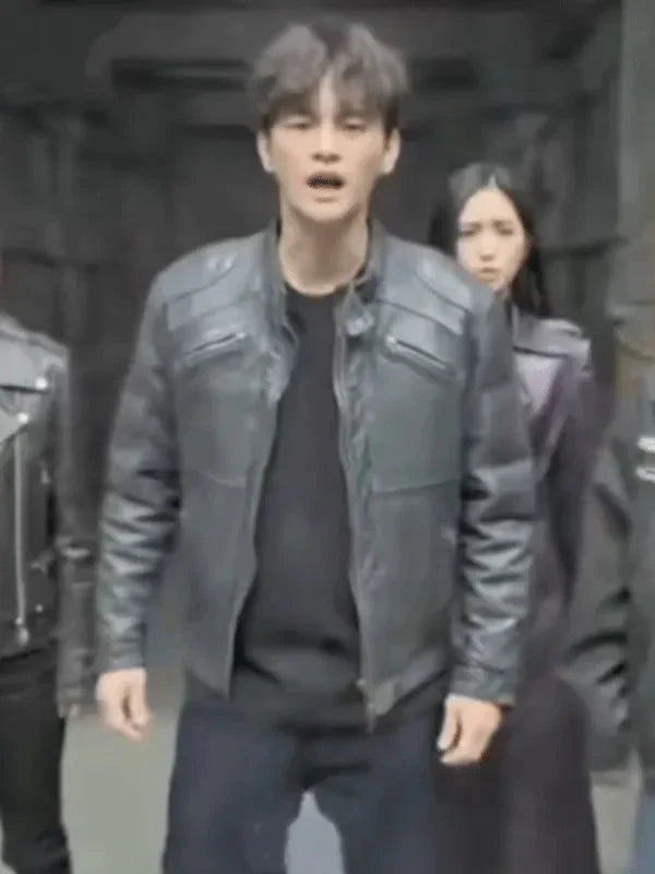 Twelve Won Seung Black Leather Jacket