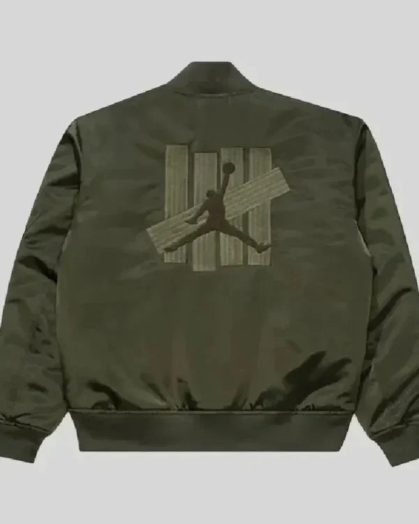 UNDEFEATED X Jordan Khaki Green Bomber Jacket