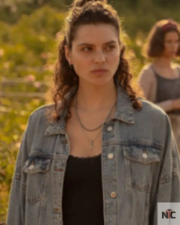 Under a Dark Sun S01 Ava Baya Blue Wash Denim Jacket