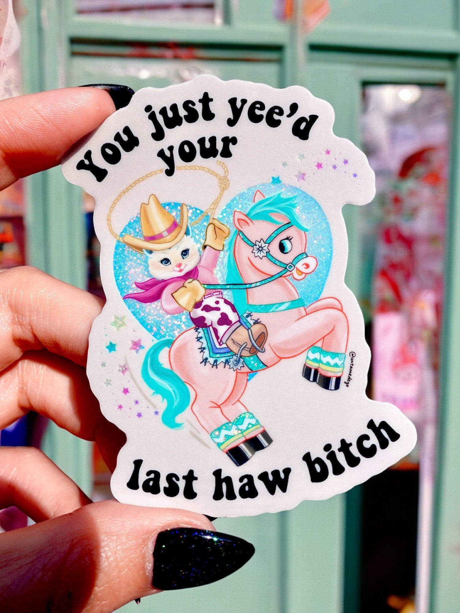 You Just Yee&amp;#39;d Your Last Haw B*tch Luna Kitty Sticker