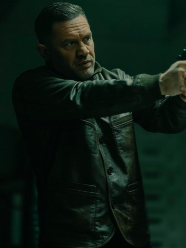 MobLand 2025 Tom Hardy Leather Jacket