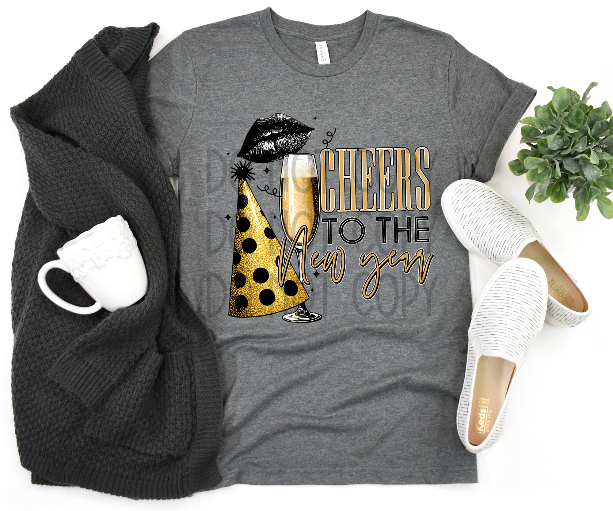 Cheers to the New Year DTF