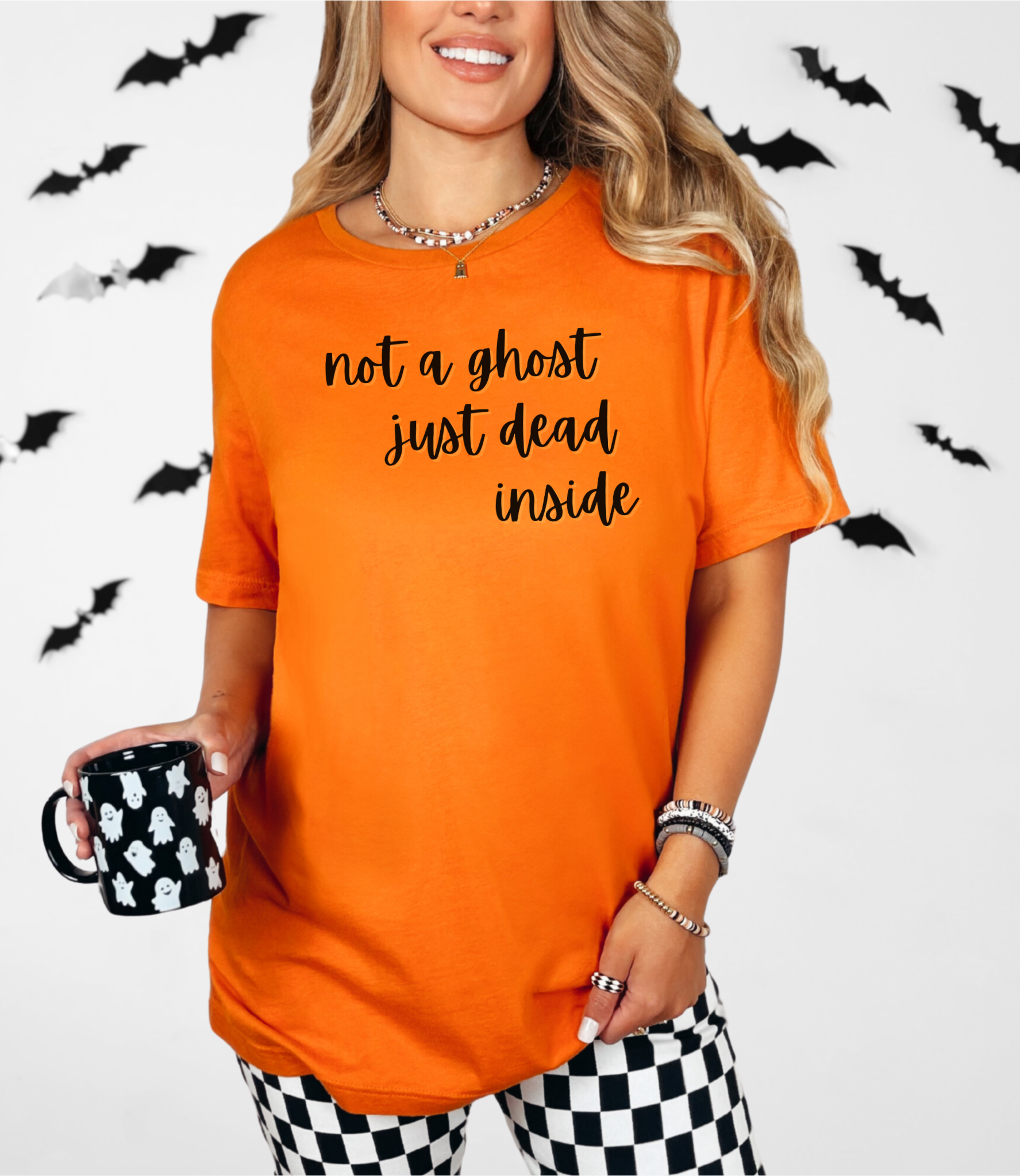 Not a Ghost, Just Dead Inside Halloween Unisex Jersey Tee