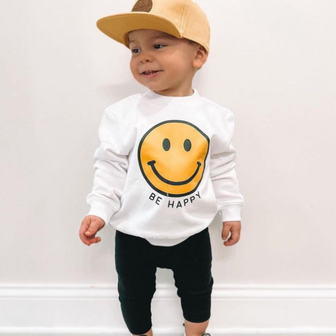 BE HAPPY - SMILEY FACE - Child Sweater