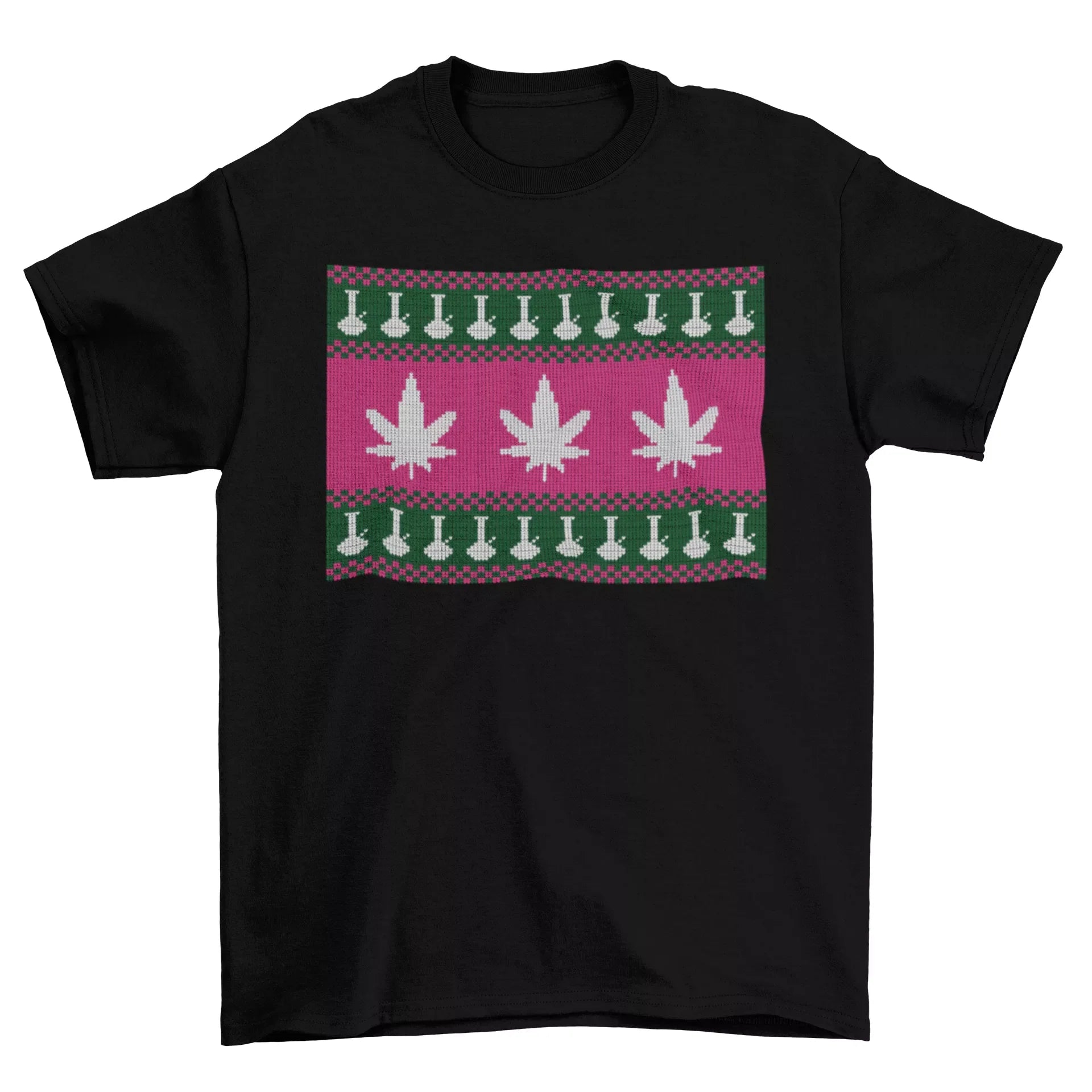 Weed Bong Ugly Sweater Tee