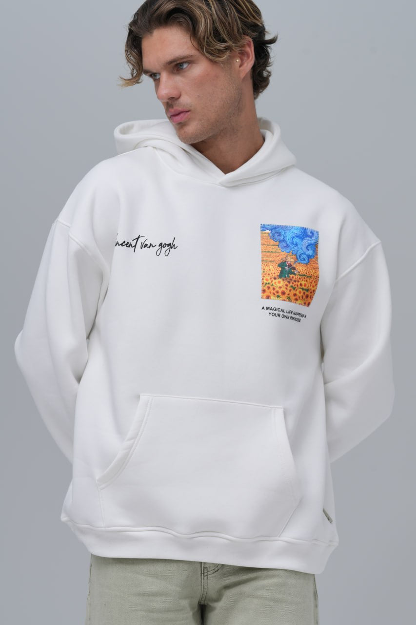 Van Gogh &amp;quot;Starry Night&amp;quot; Graphic Hoodie