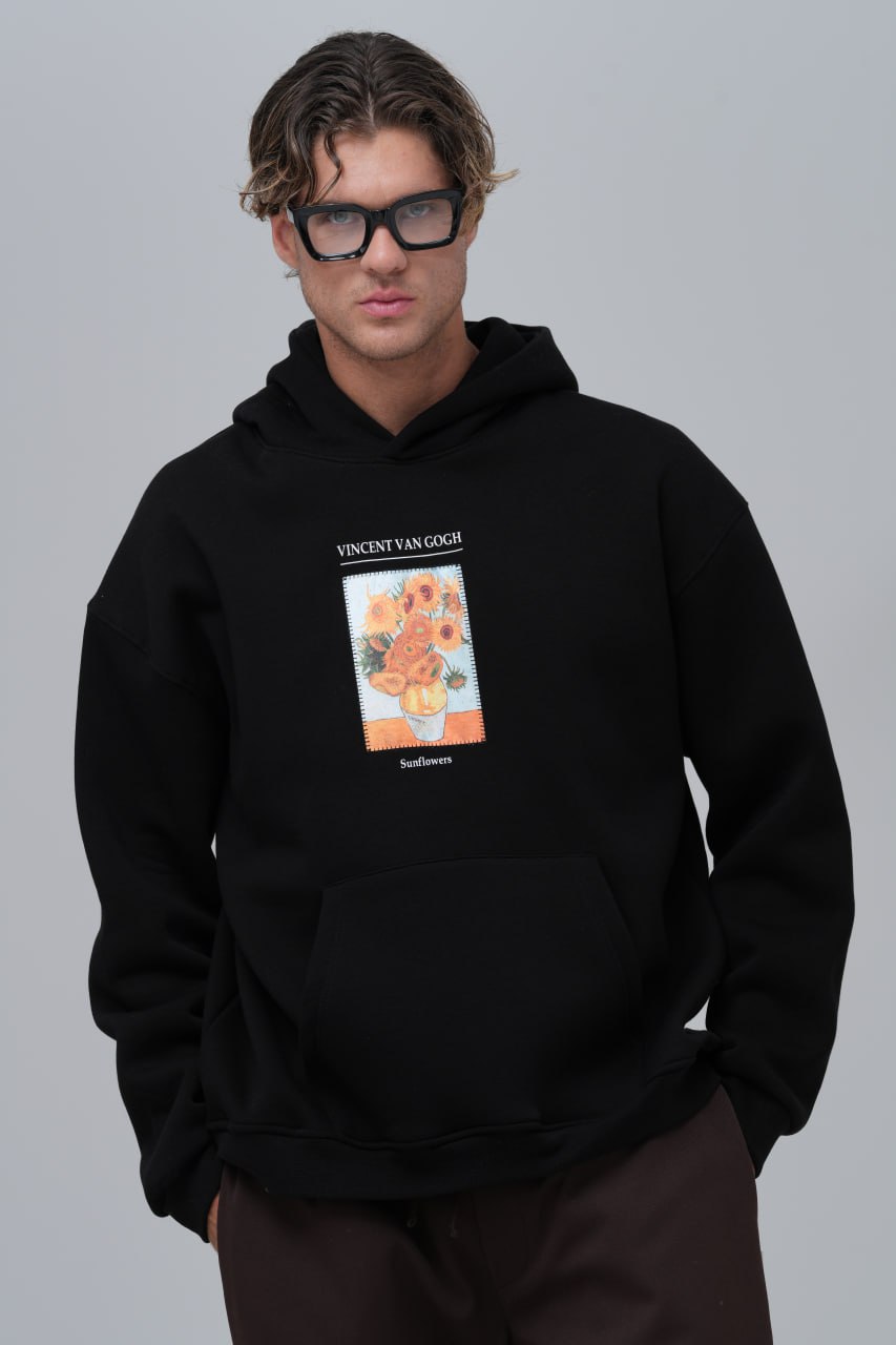 Van Gogh &amp;quot;Sunflowers&amp;quot; Graphic Hoodie