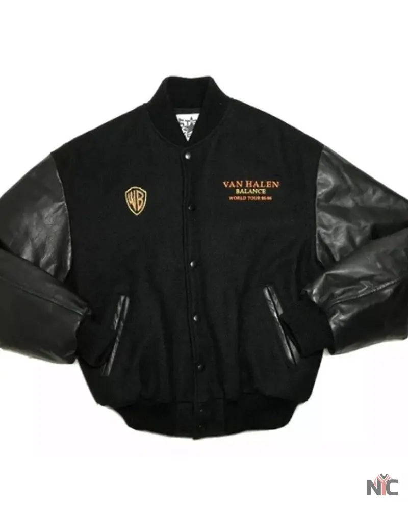 Van Halen Balance World Tour Leather Wool Jacket