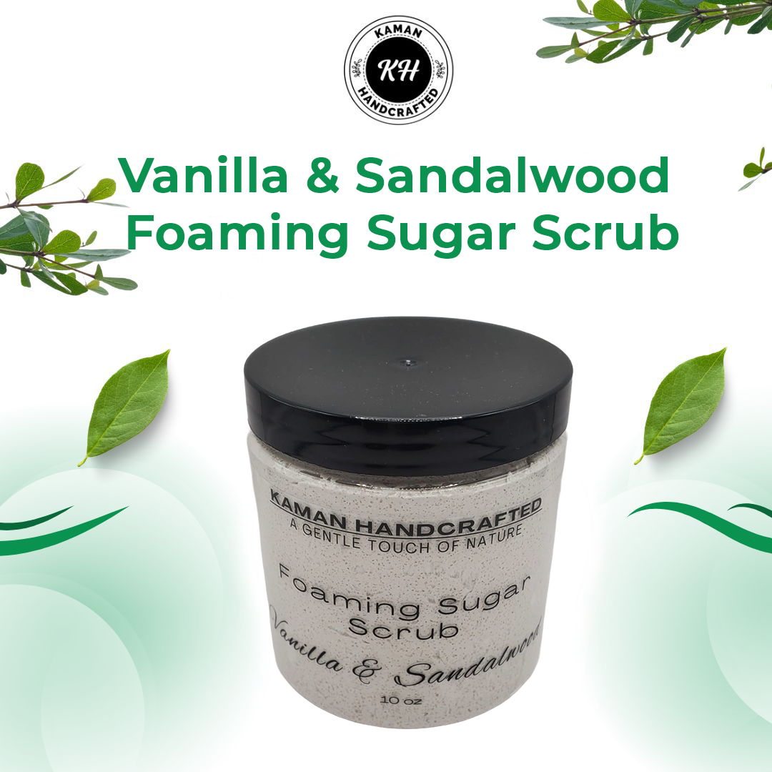 Vanilla Sandalwood Foaming Sugar Scrub