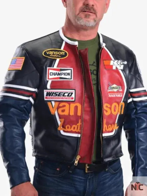 Vanson Star Leather Jacket