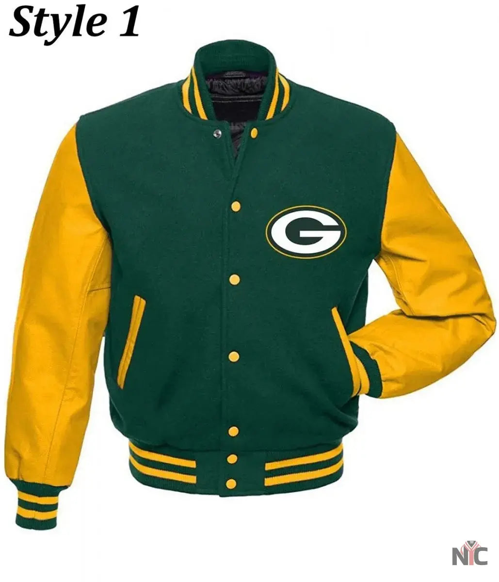 Varsity Green Bay Packers Letterman Jacket