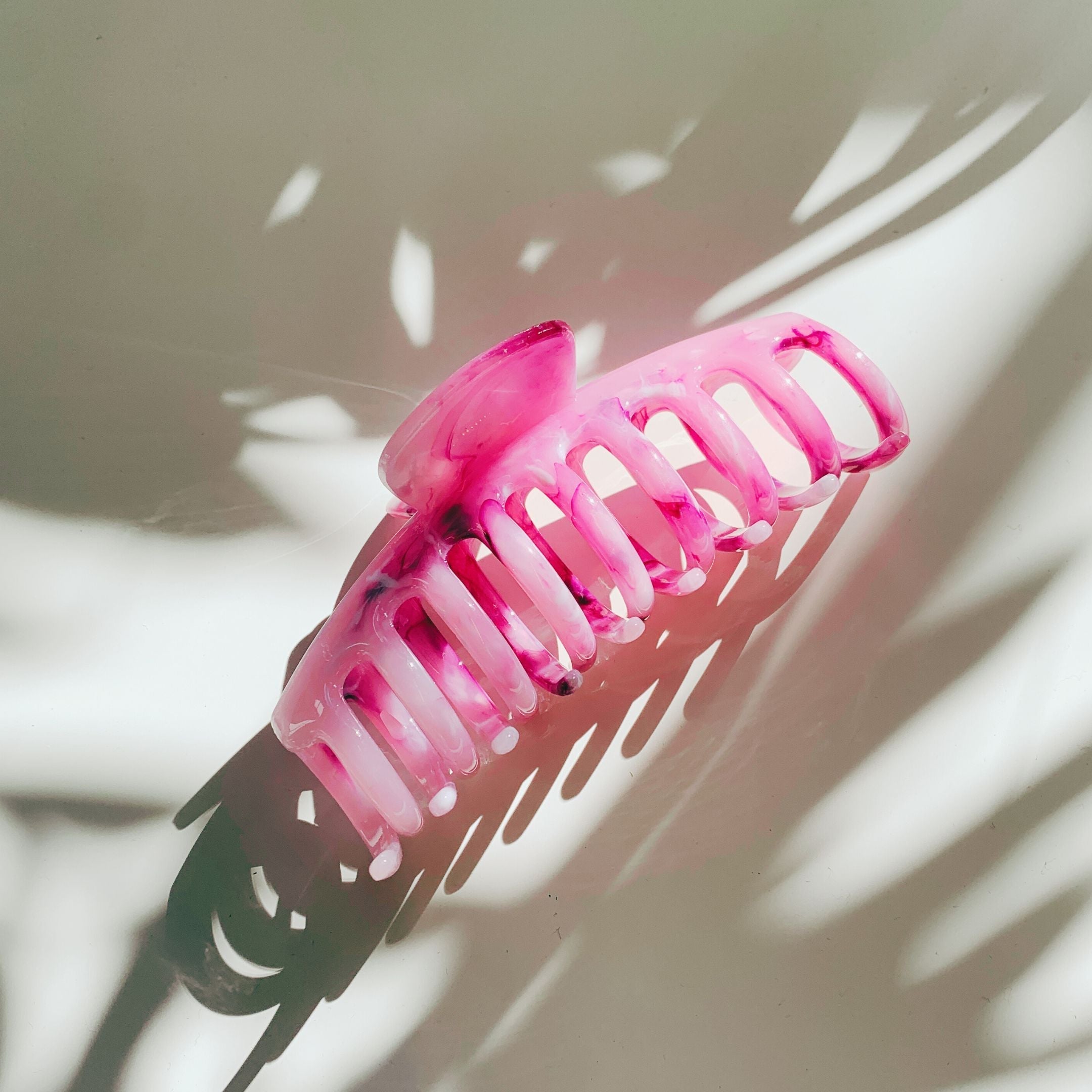 Velvet Claws Hair Clip | The Lobster in Berries &amp;amp; Cream Swirl | Claw Clip in Velvet Travel Bag