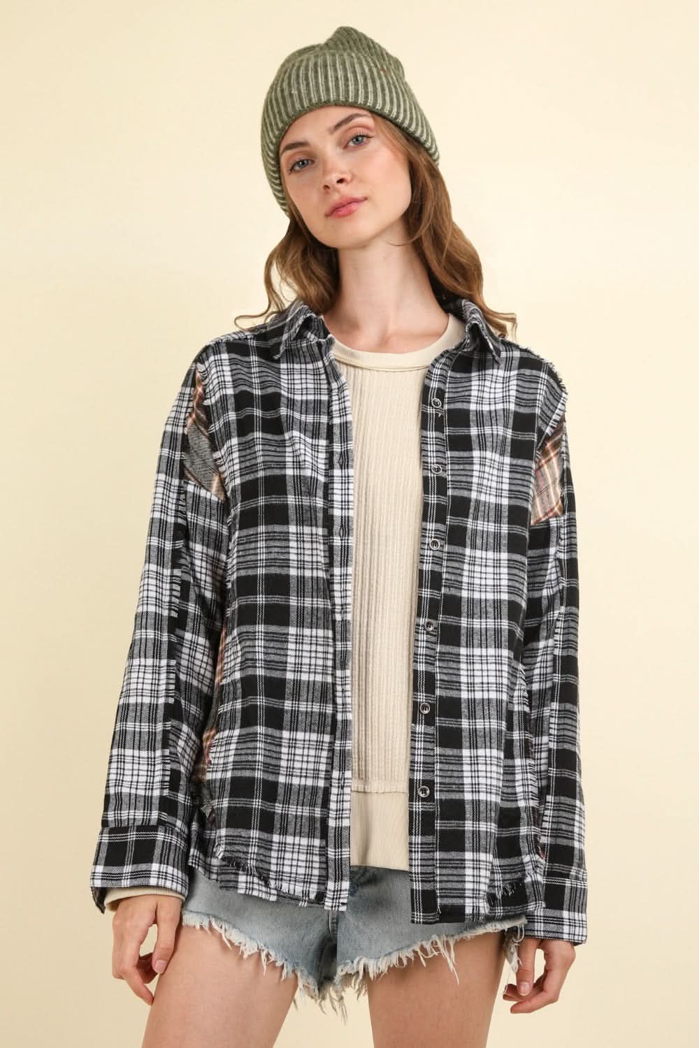 Trendsi Plaid Shirt Women&amp;#39;s Casual Everyday Top USA Shipped