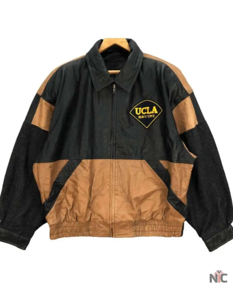 Vintage Alamo Uomo Ucla Bruins Wool Leather Jacket