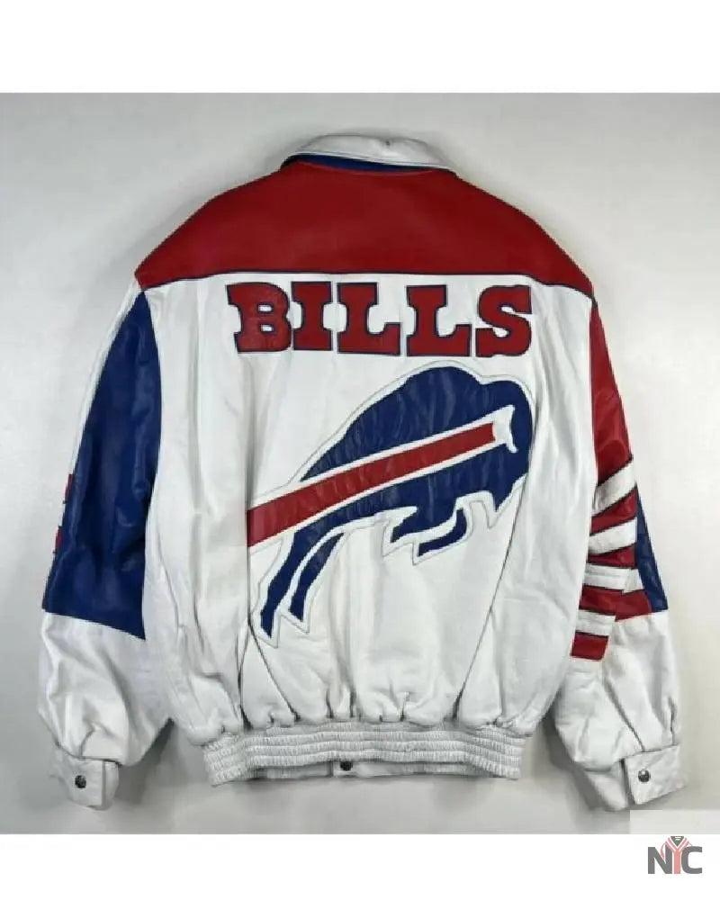 Vintage Buffalo Bills Jeff Hamilton Leather Jacket