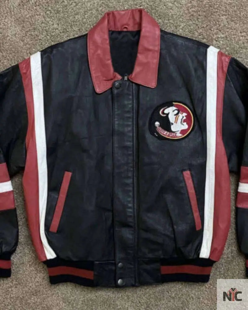 Vintage Florida State Seminoles Leather Jacket