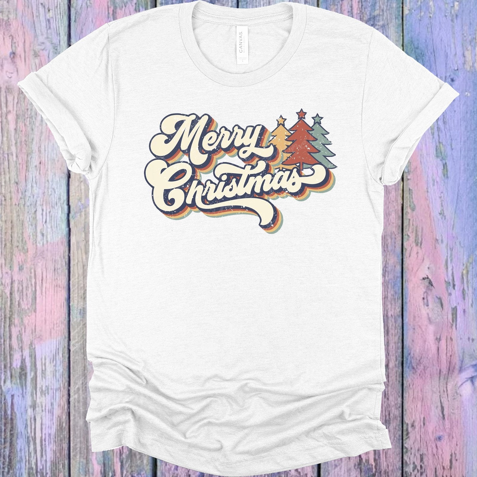 Vintage Merry Christmas Graphic Tee