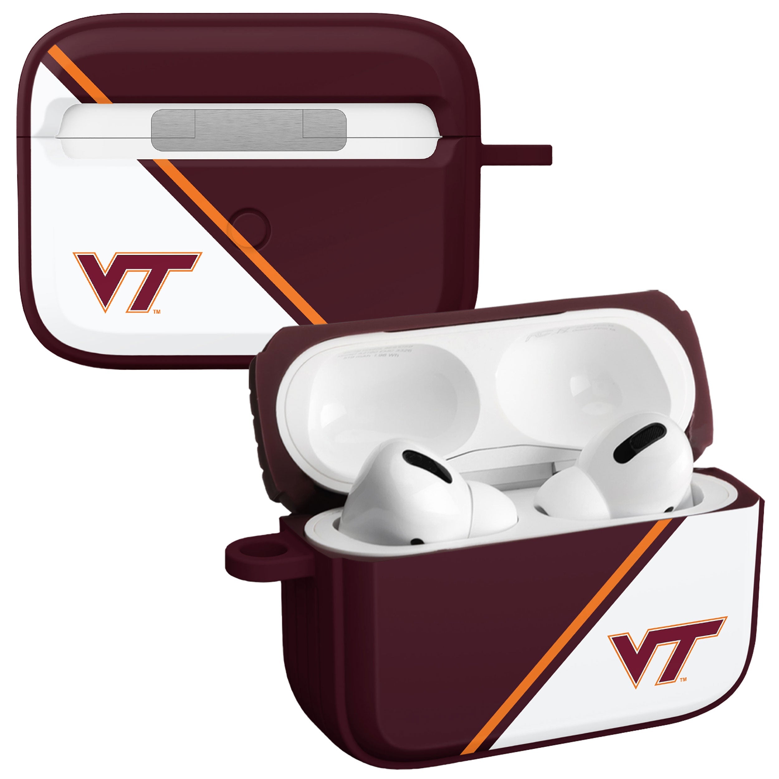 Virginia Tech Hokies HDX Champion Series Apple AirPods Pro 1 &amp;amp; 2 Case Cover