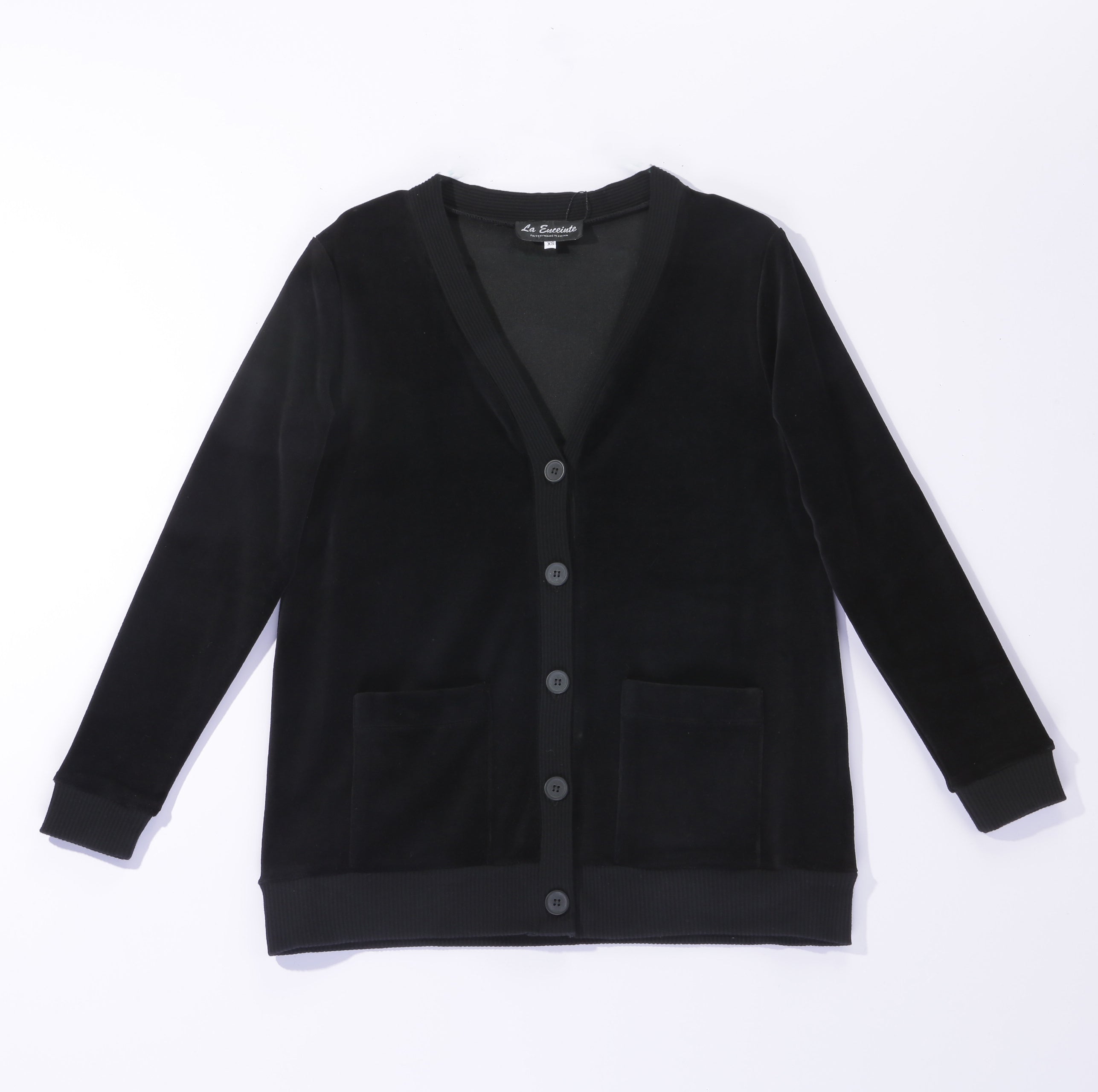 Maternity Velour Cardigan