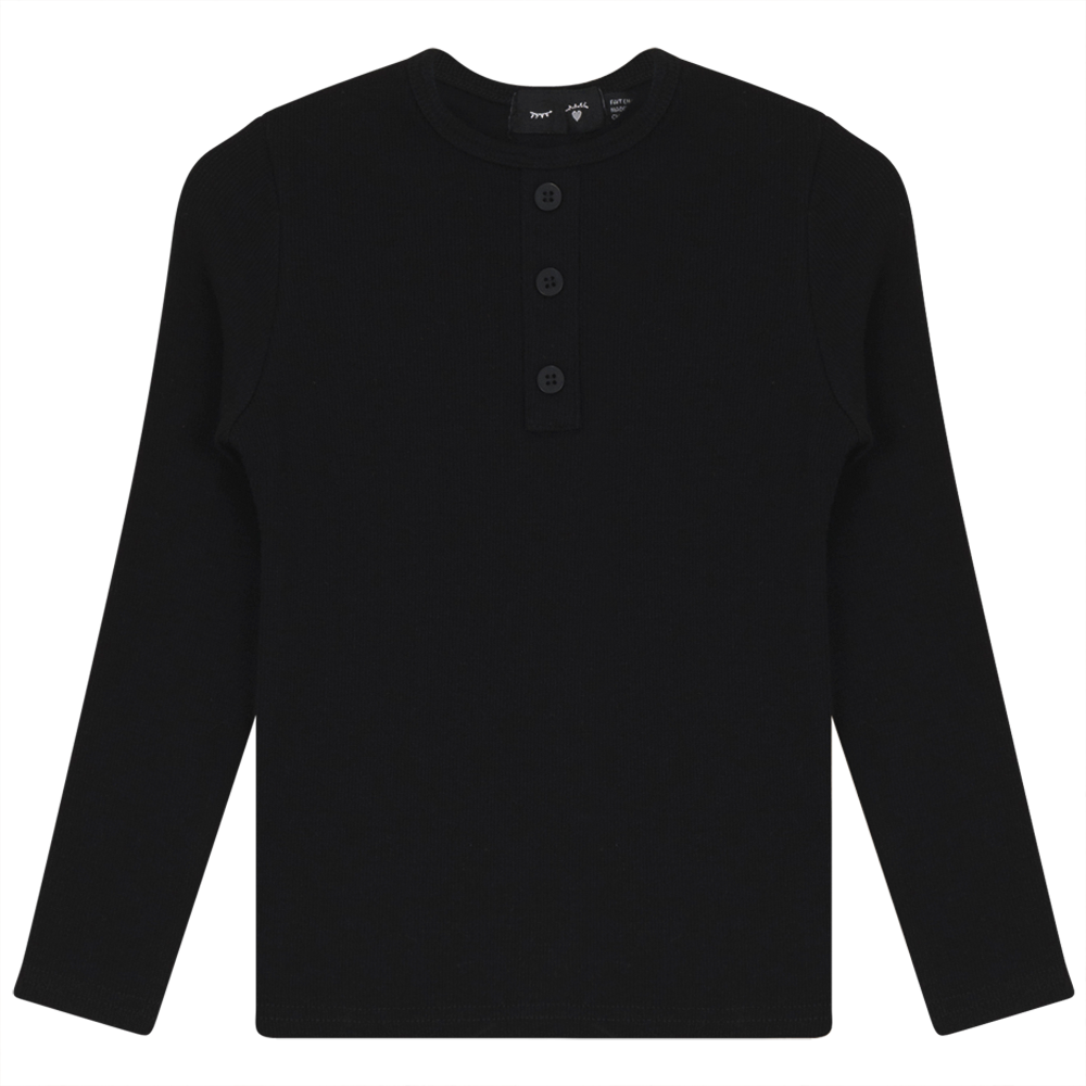 Rib Basic Henley Top