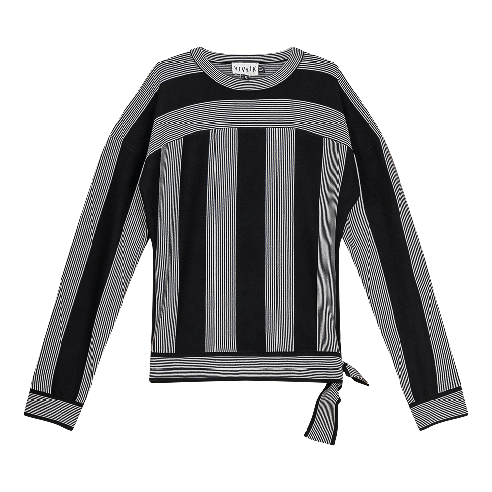 Dolman Stripped Knit Sweater
