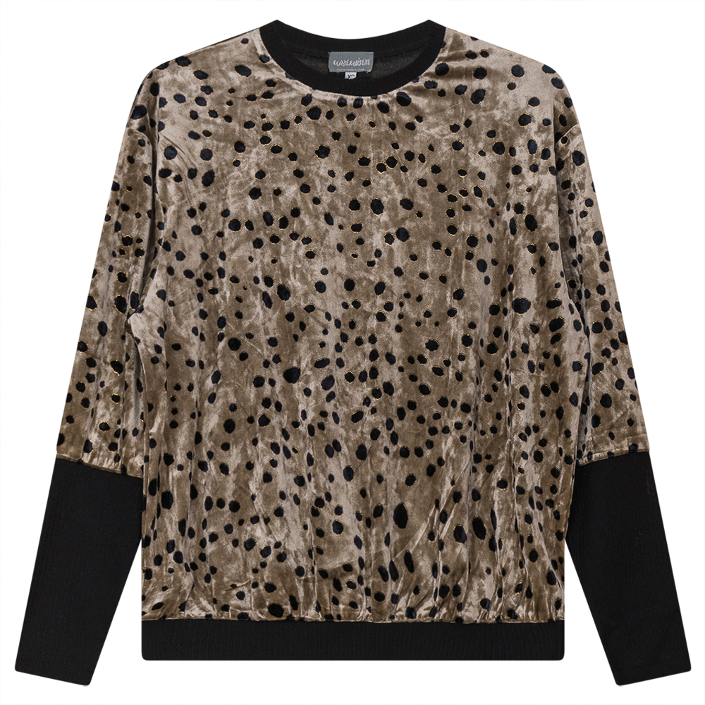 Flocked Velour  Bubble Top