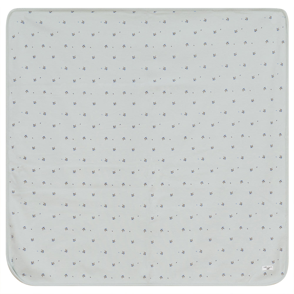 Flower Print Rib Blanket