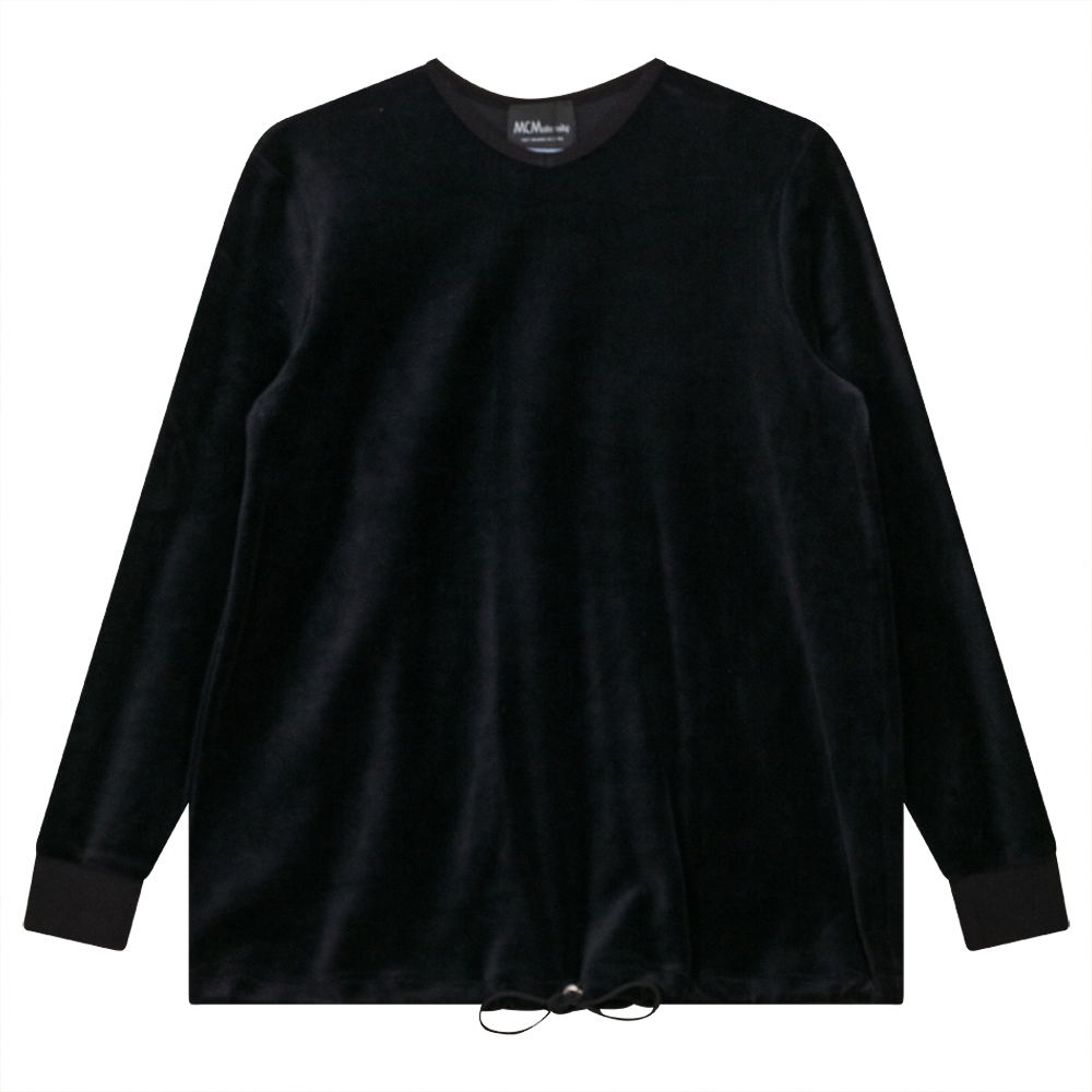 Maternity V-neck Velour Bungee Top