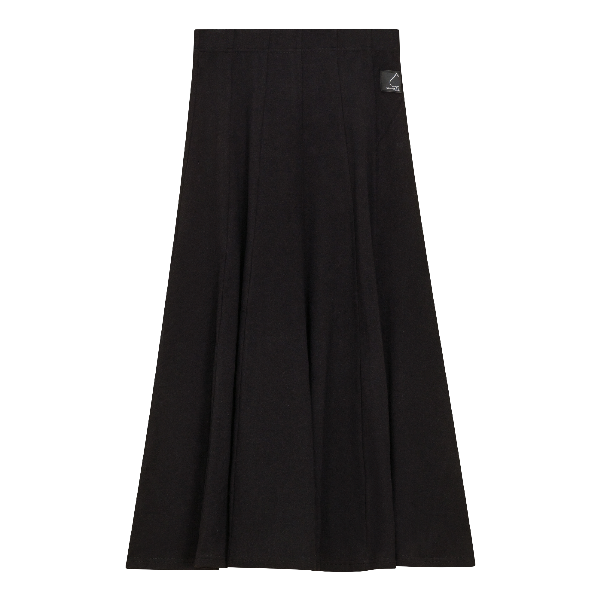 Paneled Midi Fleece Sweater Skirt